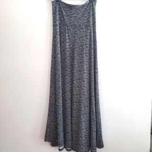 Thyme and Honey Black & White Maxi Skirt